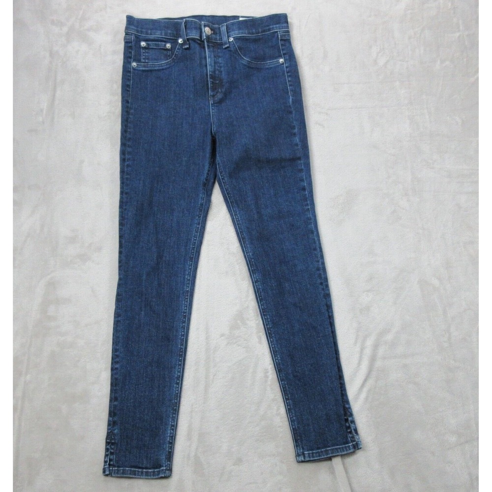 Rag And Bone Womens 29 Skinny Jean 10‎ Inch Capri Mid Rise 28x27 Made in The USA